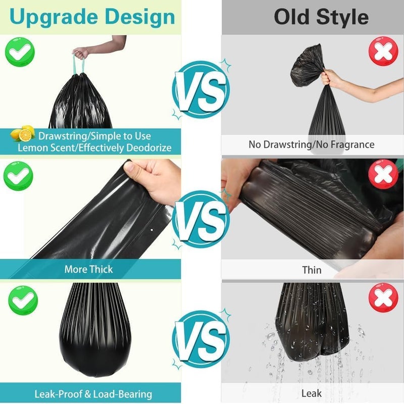 NMLLIFE Portable Toilet Bags, Camping Toilet Bags, Biodegradable Toilet Bags with Drawstring & Lemon Scent, Compostable Bags for 5-8 Gallon Bucket Toilet Seat for Outdoor Camping Car Travel (25 pack) - Image 5